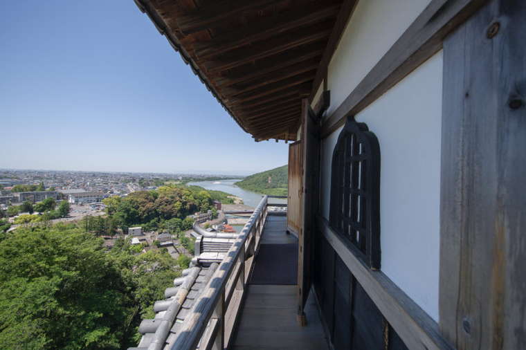 犬山城 最上階「望楼」からの眺め