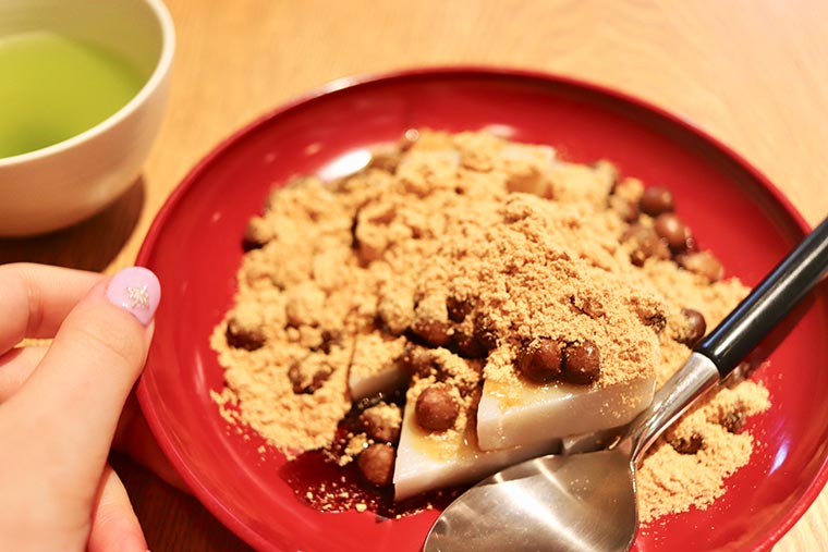 船橋屋の豆葛餅