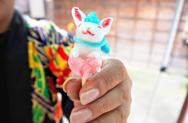 江戸飴細工の「あめ細工」