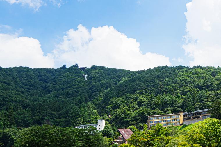 河口湖畔の東側にある富士山パノラマロープウェイ