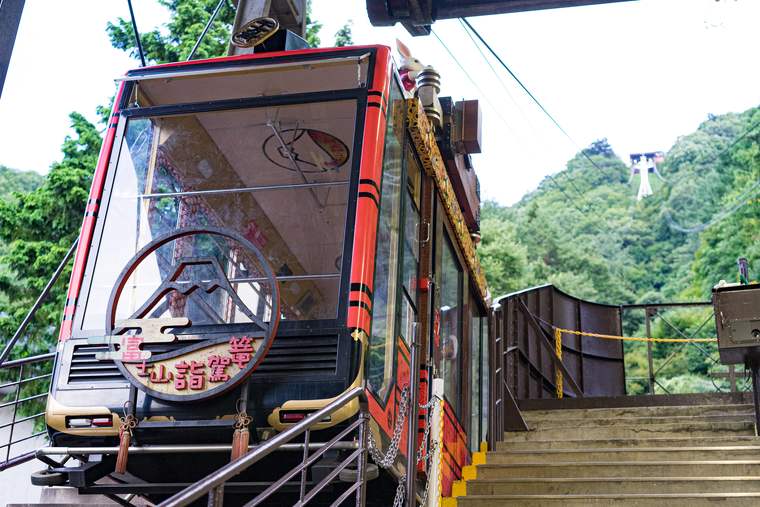 富士山パノラマロープウェイのゴンドラ