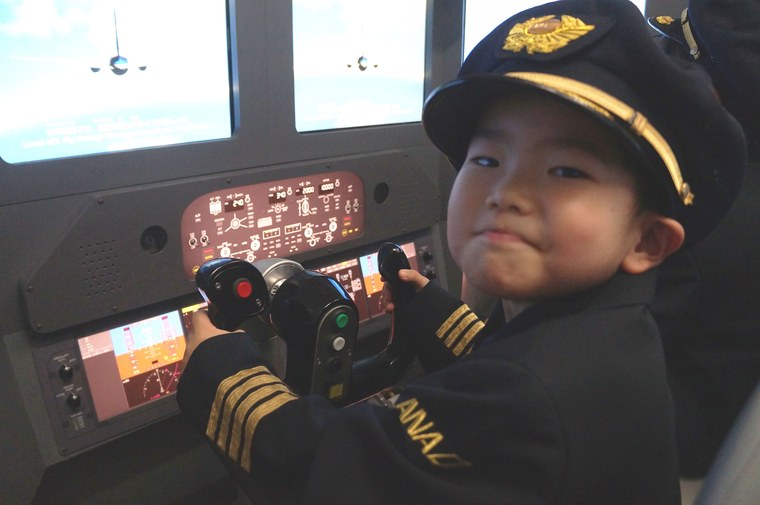 キッザニア東京　飛行機　パイロット