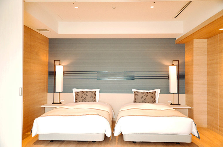 神戸みなと温泉 蓮の客室には和室が備わる