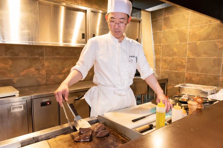 熊野古道　熊野倶楽部　　やすらぎの座　晩御飯　ライブキッチン