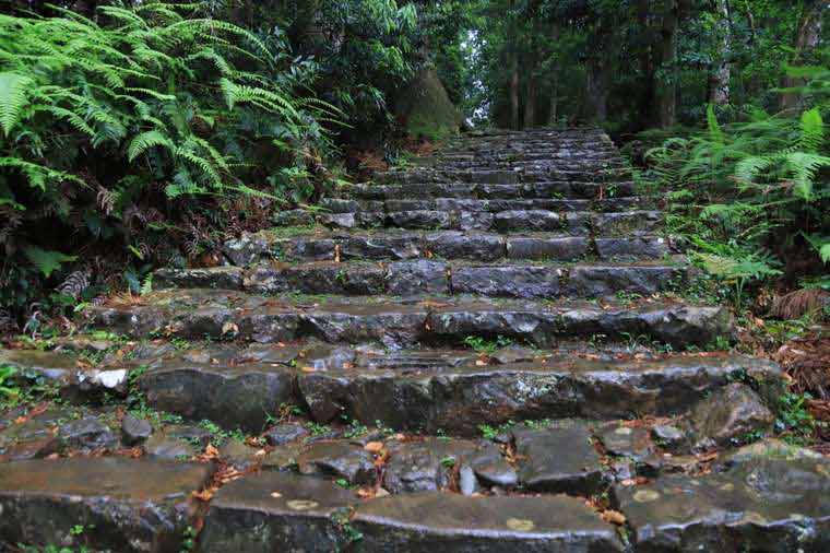 大門坂から熊野那智大社までの石段