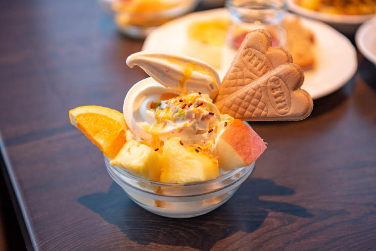 朝食ビュッフェのデザート