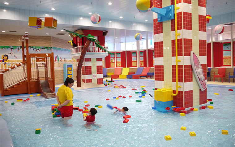 1階にある「ウォーター・プレイ・エリア」