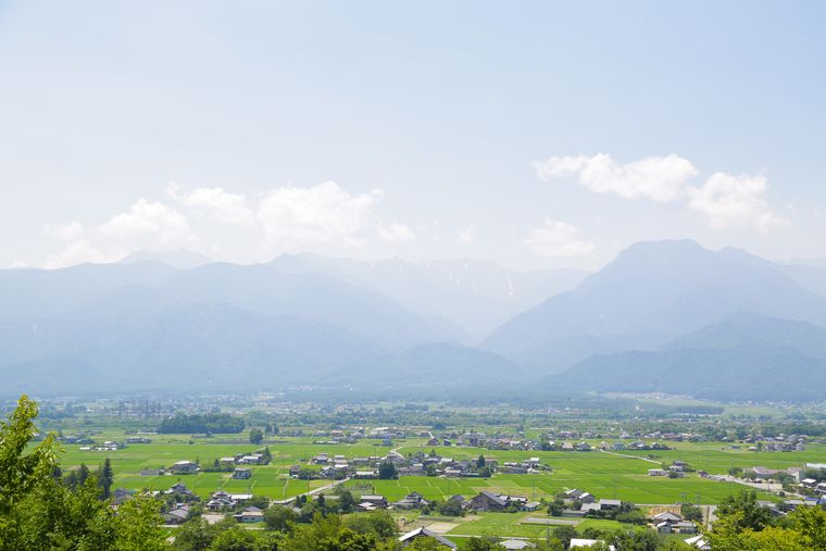 安曇野の風景