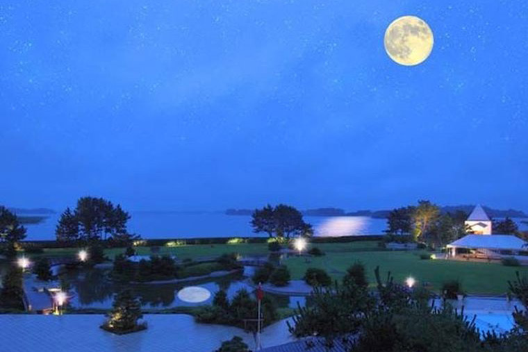 松島温泉 湯元 松島一の坊 水上庭園