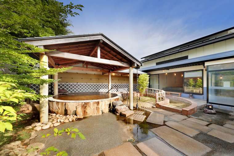 千葉県 南房総 日帰り温泉「里見の湯」露天風呂