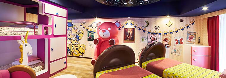 ホテルユニバーサルポート「ミニオンルーム 2 〜アグネスたちのお部屋〜」
