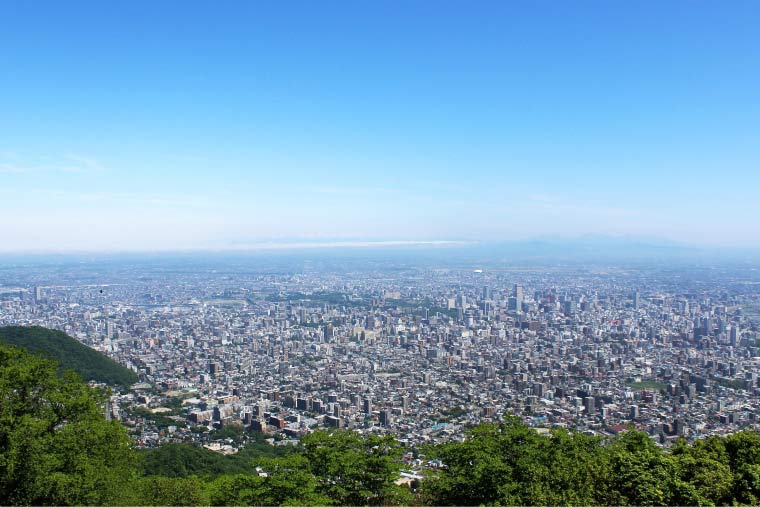 藻岩山山頂　展望台