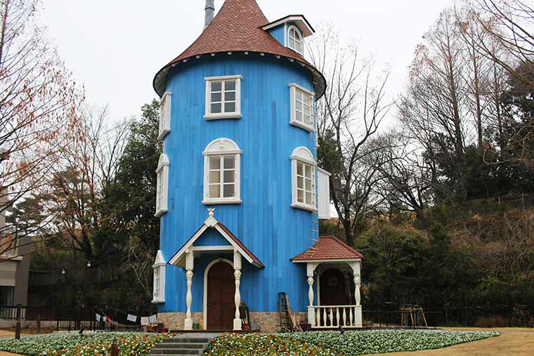 ムーミンバレーパークのシンボル・ムーミン屋敷