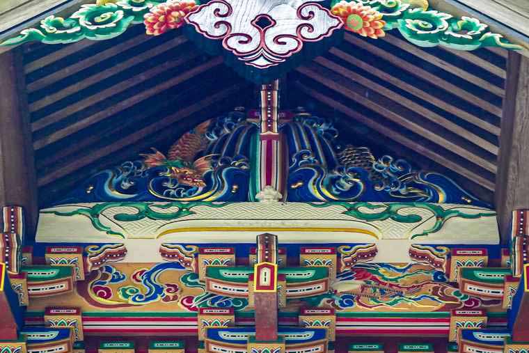 長瀞 宝登山神社 本殿「昇り龍」彫刻