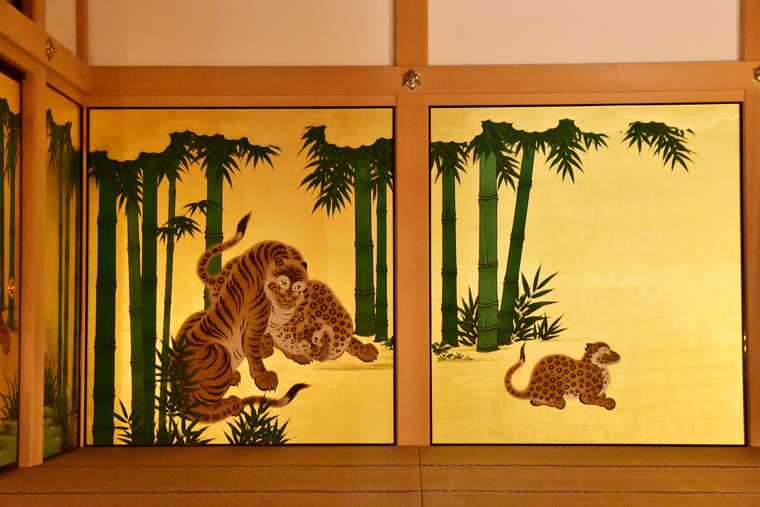 名古屋城 本丸御殿 竹林豹虎図