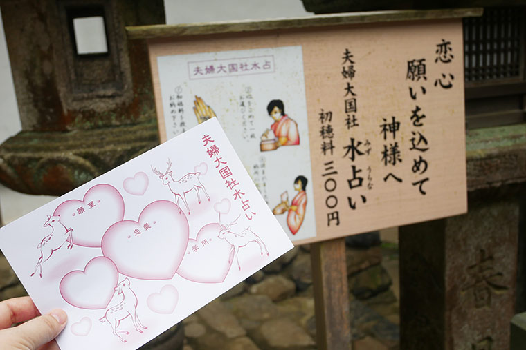 夫婦大國社水占い