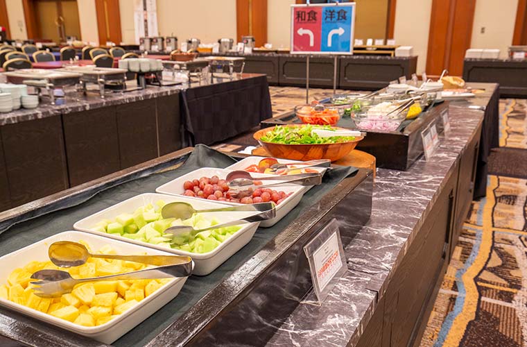 越後湯沢温泉 NASPAニューオータニ 朝食ビュッフェ