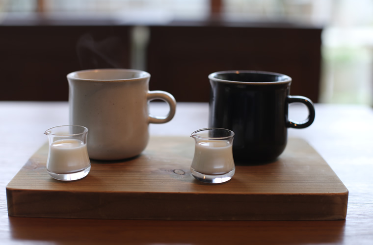 大涌谷から湧き出た天然水で淹れたコーヒー