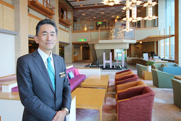 日和山温泉　ホテル　金波楼　今津一也総支配人
