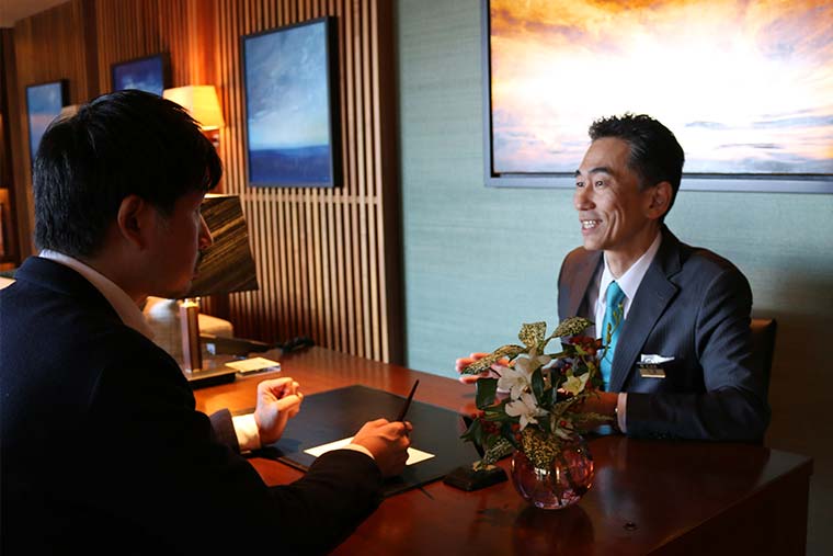 日和山温泉　ホテル　金波楼　今津一也総支配人