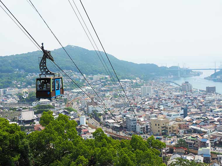 広島県・尾道市　千光寺山ロープウェイ　絶景