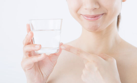 入浴前後に水分補給