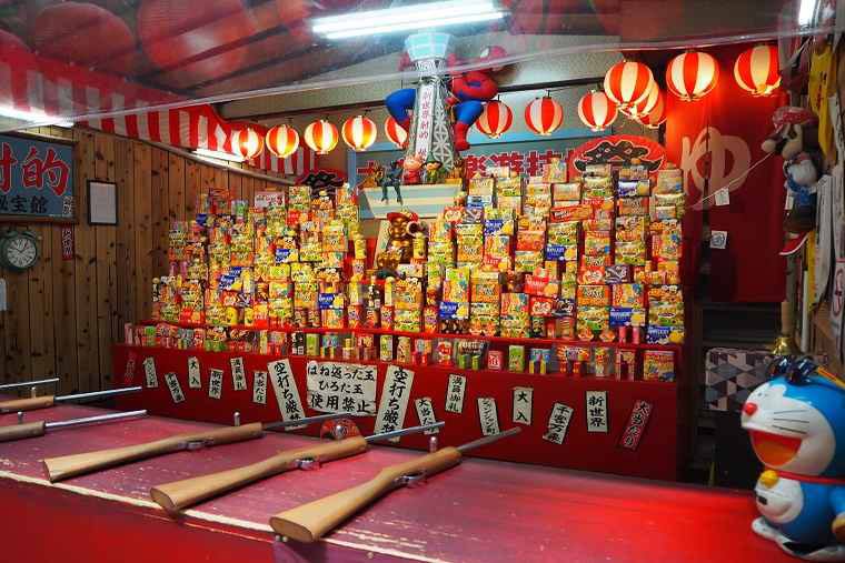 見事打ち落とせば景品をゲットできる