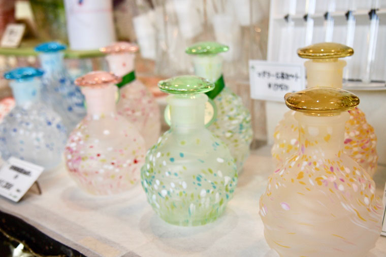 北一硝子の波模様醤油差し