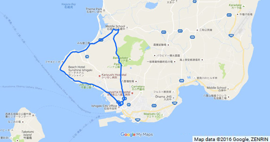 石垣島西部周回コース