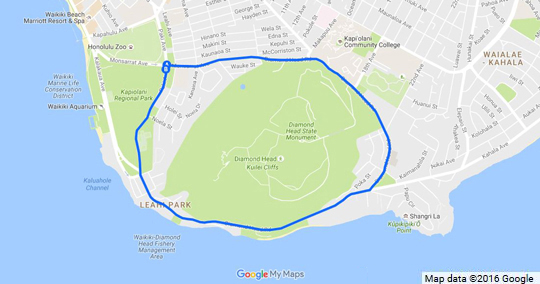 ダイヤモンドヘッド周回コース