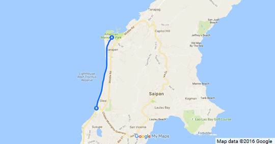 ビーチロード沿いコース