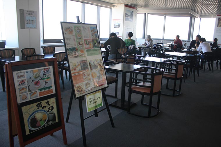 堺市役所の展望ロビー 喫茶店