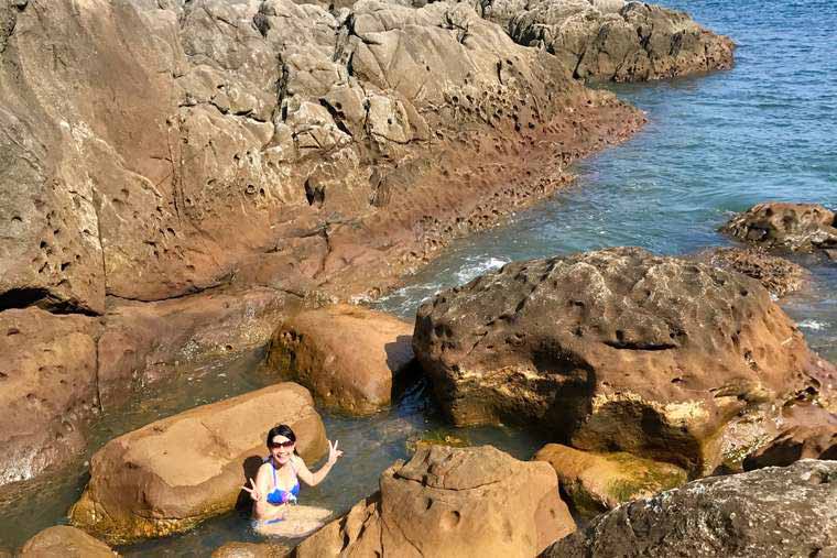式根島 地鉈温泉
