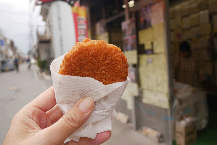 岡哲商店の「ビーフコロッケ」