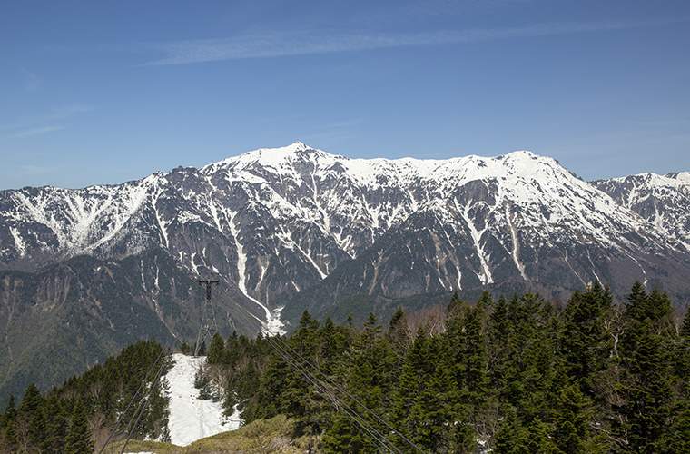 新穂高ロープウェイから見える景色