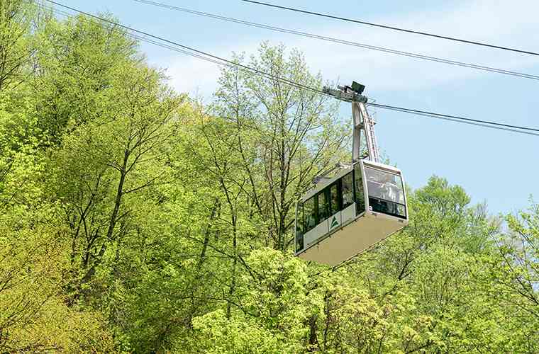第1ロープウェイのゴンドラ