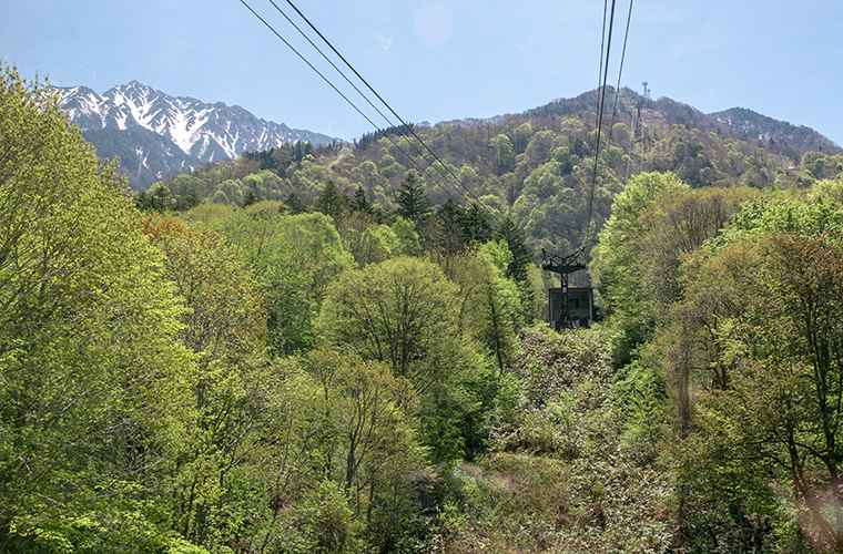第1ロープウェイから見える景色
