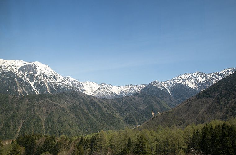 新穂高ロープウェイから見える景色