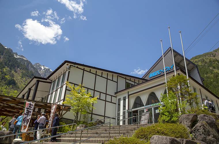 新穂高ロープウェイの新穂高温泉駅