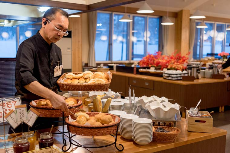 新玉川温泉 朝食バイキング