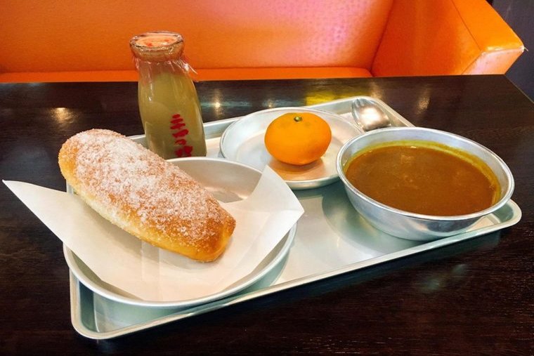 二十四の瞳映画村のカフェシネマ倶楽部の給食セット