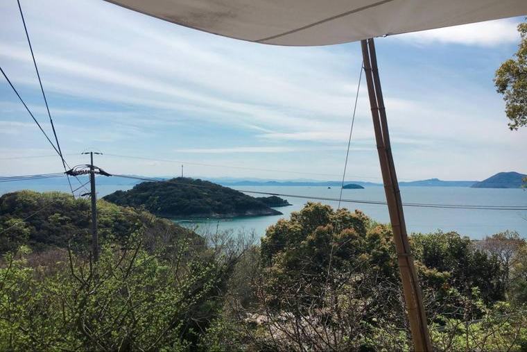 moksha coffee standからの眺望