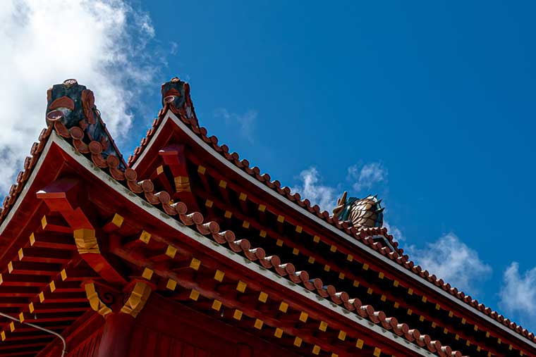 首里城　御内原からみた正殿