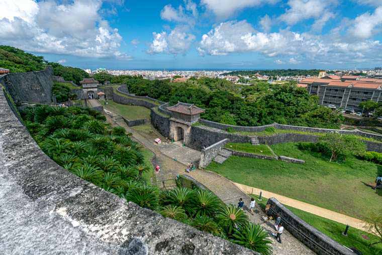 首里城　日影台前の展望