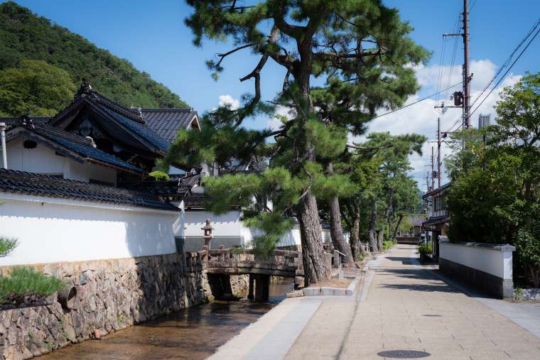 竹田城下町 石畳の寺町通り