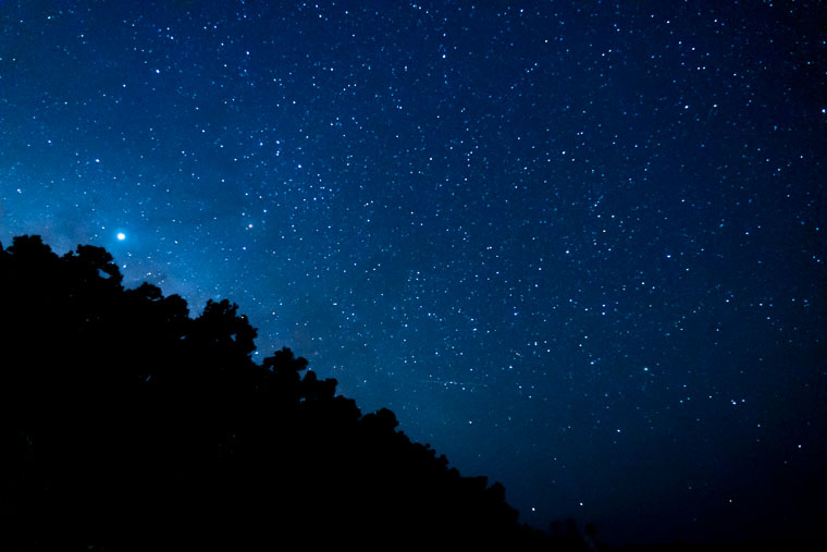星空保護区である竹富島の星空