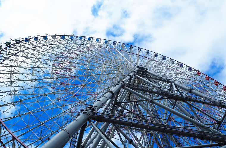 天保山のシンボルタワーでもある「天保山大観覧車」