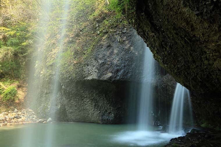 茨城県 月待の滝 親子滝