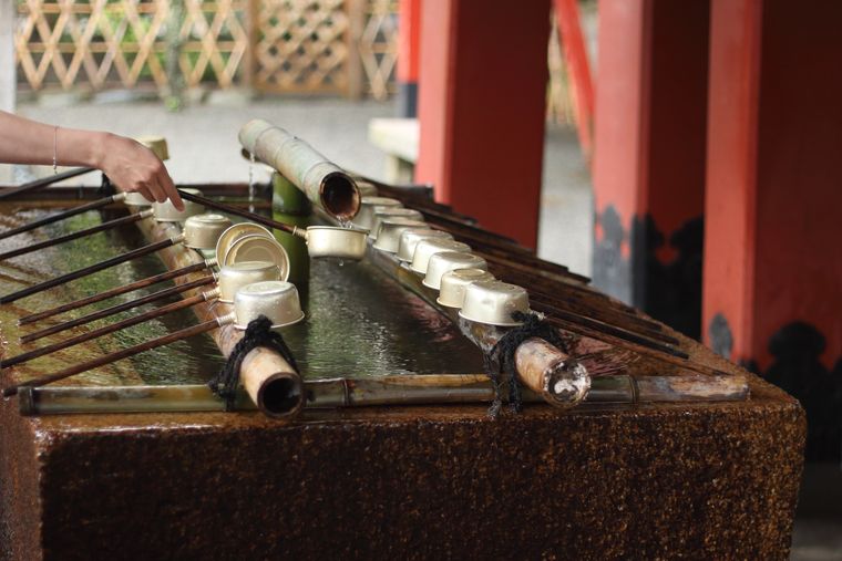 鶴岡八幡宮　手水舎