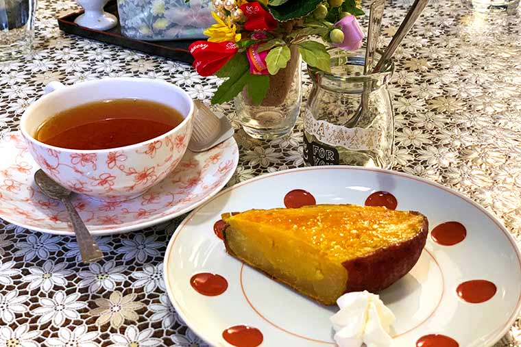 嬉野紅茶とスイートポテト